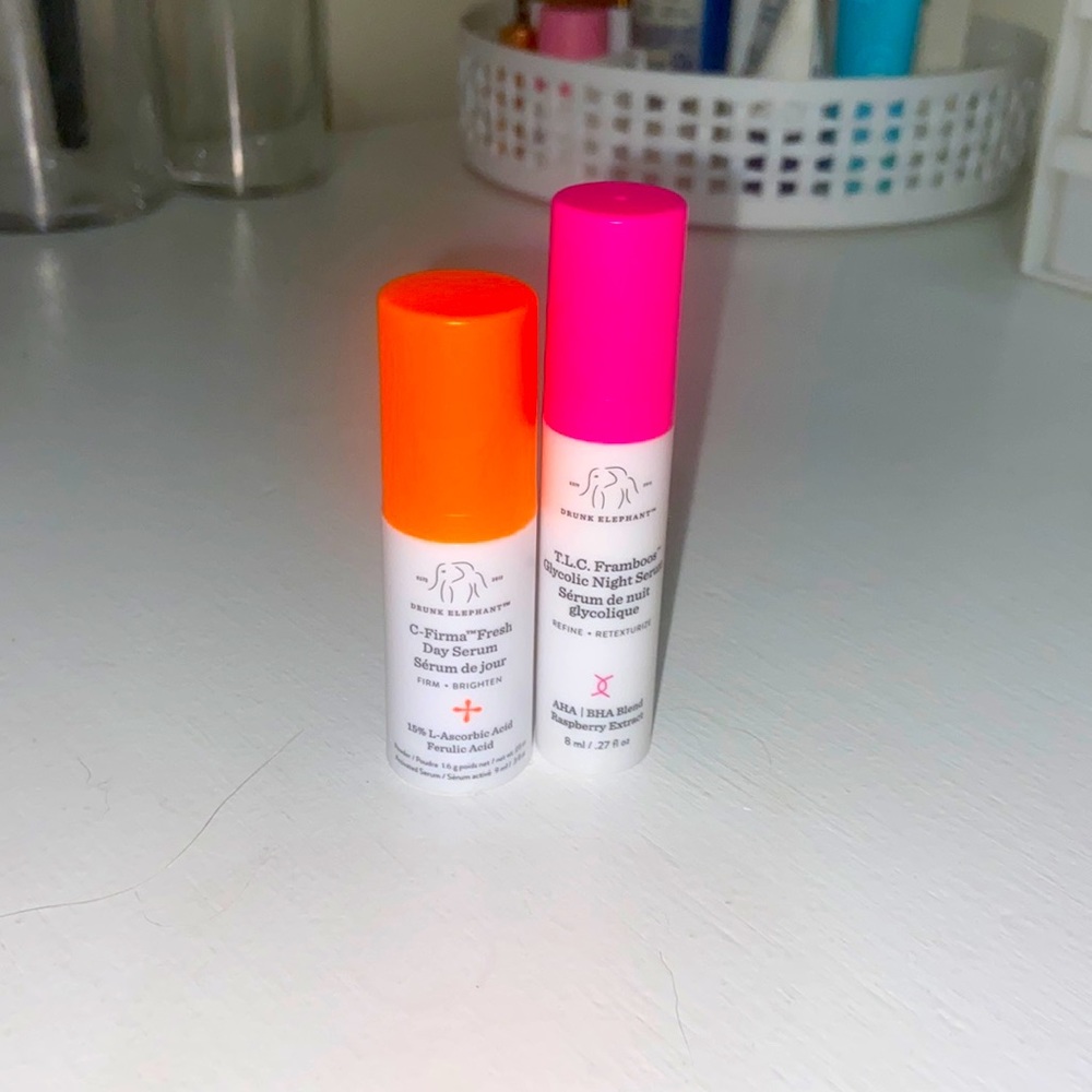 Drunk elephant T.L.C serum and C- Frima serum